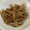 papikun's cooksnap of when they made 大根の皮のきんぴら。おでんの日に。.
