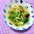 ふたごゆき's cooksnap of when they made ほうれん草と卵のすまし汁.
