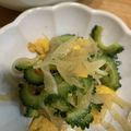 ポメちょん's cooksnap of when they made ゴーヤの和え物.