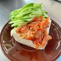 azbjbn's cooksnap of when they made 胡瓜とキムチの夏用冷や奴.