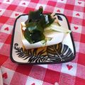 irharuka's cooksnap of when they made ごま油香るワカメと胡瓜の白だし冷奴.