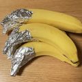 ちゃーりーWKY's cooksnap of when they made アルミの帽子バナナ＊イオンの力で保存覚書.
