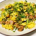 はるひやま's cooksnap of when they made 味付け２つ★豆苗とウインナーの中華卵炒め.