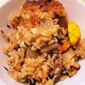 tsukumi's cooksnap of when they made 【豚の角煮汁deほっこり炊き込みご飯】.