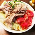 ゆりまる2011's cooksnap of when they made 冷しゃぶサラダうどん★めんつゆで簡単.