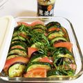 ＊＊ラテ＊＊'s cooksnap of when they made 姜葱醬・塩葱醬で夏野菜さっぱり焼き浸し✨.