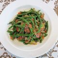 コムギ大好き's cooksnap of when they made 隠元とカリカリベーコンのハニーマスタード.