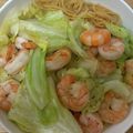 かおり♡♡♡'s cooksnap of when they made きゃべつとえびの塩焼きスパゲティ.