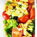 芋ってんだよ's cooksnap of when they made ブロッコリーとミニトマトのたまマヨ炒め.