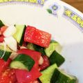 紫スミレ子's cooksnap of when they made ミニトマトときゅうりだけの簡単サラダ.