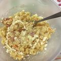 おはなすき's cooksnap of when they made ホッと！マカロニサラダ（カルボナーラ風）.