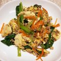 クックJZMPJF☆'s cooksnap of when they made ひき肉と小松菜、豆腐の甘辛とじ(Ü*)۶.