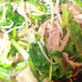 クック2O2RWD☆'s cooksnap of when they made 豚こまともやしの蒸しポン酢あえ.