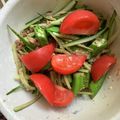 クックO7UFZH☆'s cooksnap of when they made オクラとキュウリのさっぱりサラダ.