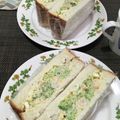 かなぽん☆☆'s cooksnap of when they made 海老とブロッコリーのサンドイッチ.