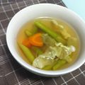 ＊とみこ＊'s cooksnap of when they made ほんのりガーリックのコンソメ野菜スープ❤.