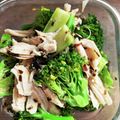 infinity84's cooksnap of when they made 低脂質☆ササミとブロッコリーの塩昆布和え.