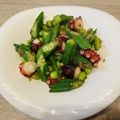 ポコ子☆29乃お台どこ's cooksnap of when they made オクラとたこのガーリック炒め.