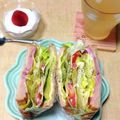 うたかた。's cooksnap of when they made わんぱく！レタスたっぷりBLTサンド.