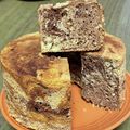 にこぱん☻'s cooksnap of when they made しっとりチョコマーブルシフォンケーキ17.