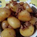 きのばじ's cooksnap of when they made じゃがいもと豚ひき肉の甘辛炒めレンジ時短.