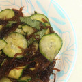 なめこおろし's cooksnap of when they made 超簡単！洗いもずくと胡瓜の麺つゆ酢の物.