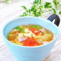 Satoco❋'s cooksnap of when they made さっぱり♡レタスとトマトのスープ.