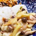 あたむ❤189's cooksnap of when they made 簡単☆鶏もも肉とネギの照りチーズ焼き.