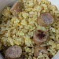 ひぃちゃんひー's cooksnap of when they made 5分で簡単朝食！ソーセージ炒飯.