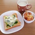 ﾋﾟﾛﾐ♡'s cooksnap of when they made 簡単ブロッコリーチーズトースト.