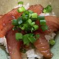 maapegg＊'s cooksnap of when they made 鮪のプロ直伝♪マグロ漬け丼に！漬けタレ♪.