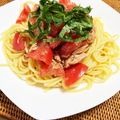 ポンビー's cooksnap of when they made 夏！甘旨トマトとツナの冷製パスタ.