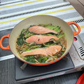 りこまこせいやのパパ's cooksnap of when they made 簡単♪鮭ときのこのバター醤油炒め.