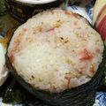ゆけり３兄弟's cooksnap of when they made 梅マヨおにぎり.