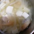 ハニイとムサシ's cooksnap of when they made レンジで時短&辛み抜き☆玉ねぎの味噌汁.