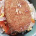 そらてんママ's cooksnap of when they made しっとり甘辛コロッケ丼.