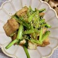 ＊＊めろん＊＊'s cooksnap of when they made 節約料理　小松菜と厚揚にんにく甘辛炒め.