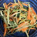 手抜きクック's cooksnap of when they made 水菜と人参の彩り♡味噌ごま和え.