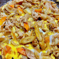 tomitomico's cooksnap of when they made ご飯すすみ過ぎ✣豚とごぼうの甘辛♪卵とじ.