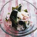 ペキのリリー's cooksnap of when they made わかめと新玉ねぎのさっぱりおひたし.