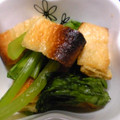 ponsyuke♪'s cooksnap of when they made お弁当にも☆小松菜と焼油揚げのお浸し.