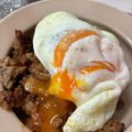 ぽnoon's cooksnap of when they made ♥洋風そぼろでロコモコ丼♥.