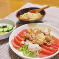 tomomi0719's cooksnap of when they made レンジで蒸し鶏の棒棒鶏風.