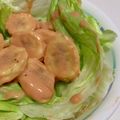 sayaendo＊'s cooksnap of when they made 予想を上回るよ～♪レタスとバナナのサラダ.