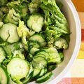 ☆yopipi's cooksnap of when they made レタスときゅうりでお箸が止まらないサラダ.