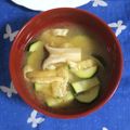 mmameco's cooksnap of when they made ズッキーニと舞茸のじゅわっとお味噌汁.