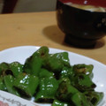 Seira's cooksnap of when they made 甘とうがらしの醤油炒め.