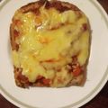 inLondon's cooksnap of when they made ☆簡単☆カフェ風トースト（ミートソース）.