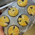 KKレシピ's cooksnap of when they made 【米粉】バナナとブルーベリーのマフィン.