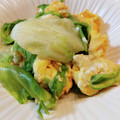ばたみそーぱん☆'s cooksnap of when they made レタスと玉子の炒め物☆.